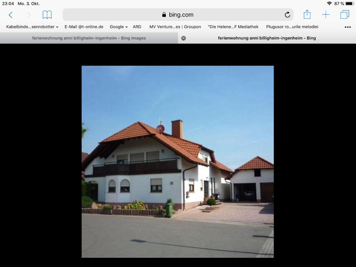 „Ferienwohnung Anni“ Billigheim-Ingenheim Zewnętrze zdjęcie